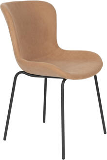 Eetkamerstoel 'Mauricio' Rib, kleur Oudroze Oud roze