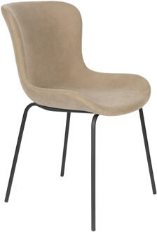 Eetkamerstoel 'Mauricio' Rib, kleur Taupe