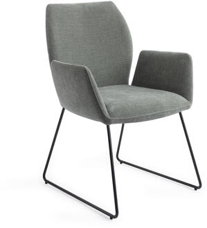 Eetkamerstoel 'Misaki' Slide Black, kleur Breezy Blue