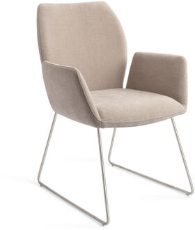 Eetkamerstoel 'Misaki' Slide Steel, kleur Sand Strand