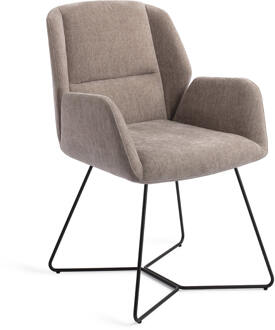 Eetkamerstoel 'Myoko' Beehive Black, kleur Greystones