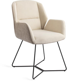 Eetkamerstoel 'Myoko' Beehive Black, kleur Sandy Hill