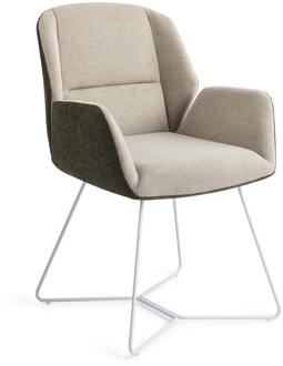 Eetkamerstoel 'Myoko' Beehive White, kleur Popeye