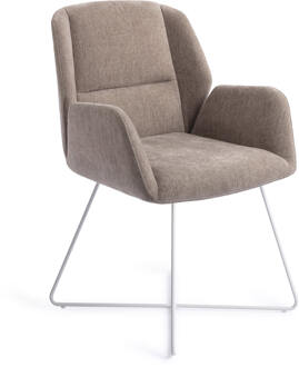 Eetkamerstoel 'Myoko' Cross White, kleur Greystones