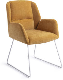 Eetkamerstoel 'Myoko' Slide White, kleur El Dorado