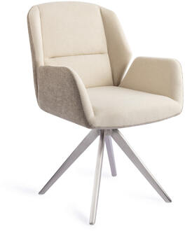 Eetkamerstoel 'Myoko' Turn Steel, Draaibaar, kleur Sandy Hill