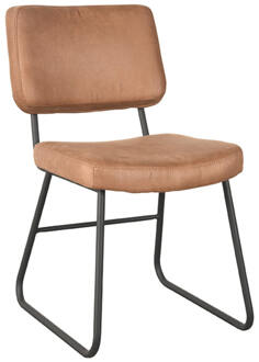 Eetkamerstoel Noah - Cognac - Micro Suede