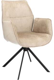 Eetkamerstoel Odin met arm in stof Movie Desert