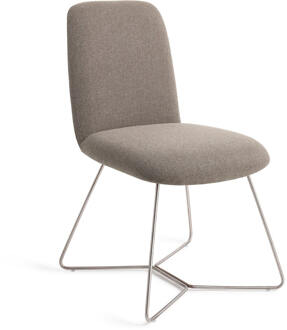 Eetkamerstoel 'Taiwa' Beehive Steel, kleur Foggy Fusion