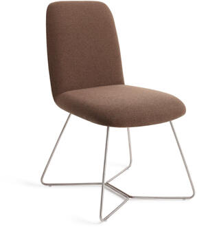 Eetkamerstoel 'Taiwa' Beehive Steel, kleur Rustic Rye