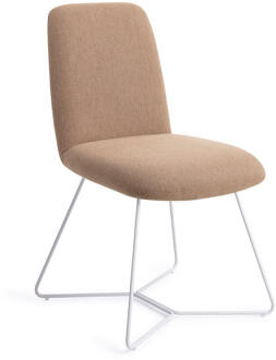 Eetkamerstoel 'Taiwa' Beehive White, kleur Whisper Wheat