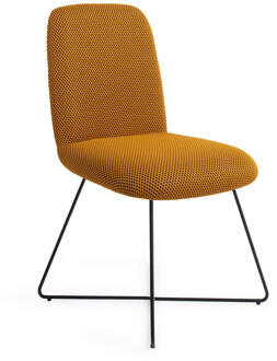 Eetkamerstoel 'Taiwa' Cross Black, kleur Groovy Garam