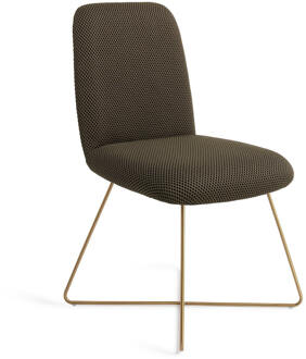 Eetkamerstoel 'Taiwa' Cross Gold, kleur Jungle Jewel