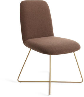Eetkamerstoel 'Taiwa' Cross Gold, kleur Rustic Rye