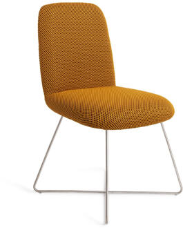 Eetkamerstoel 'Taiwa' Cross Steel, kleur Groovy Garam