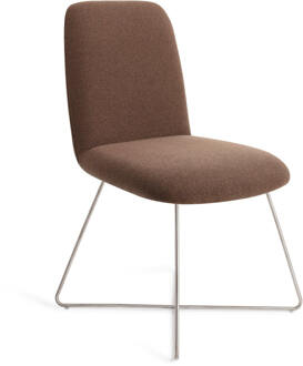 Eetkamerstoel 'Taiwa' Cross Steel, kleur Rustic Rye