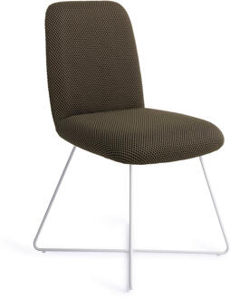 Eetkamerstoel 'Taiwa' Cross White, kleur Jungle Jewel