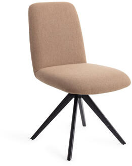 Eetkamerstoel 'Taiwa' Draaibaar, Turn Black, kleur Whisper Wheat