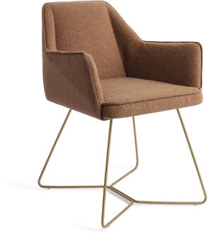 Eetkamerstoel 'Tome' Beehive Gold, kleur Cinnamon Bun