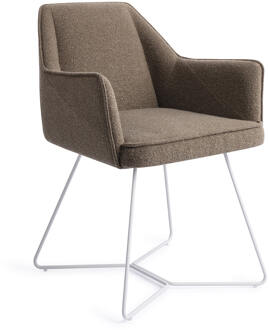 Eetkamerstoel 'Tome' Beehive White, kleur Idaho Potato