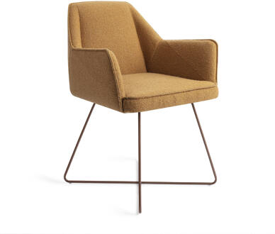 Eetkamerstoel 'Tome' Cross Rose, kleur Masai Giraffe