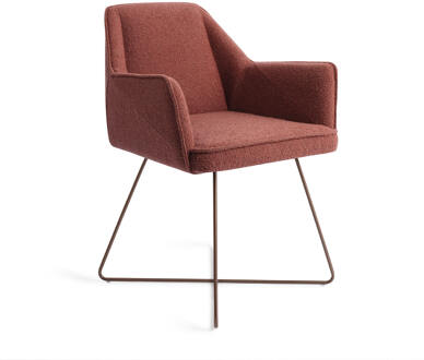 Eetkamerstoel 'Tome' Cross Rose, kleur Shabby Saffron