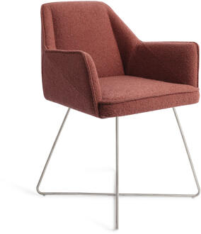 Eetkamerstoel 'Tome' Cross Steel, kleur Shabby Saffron