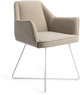 Eetkamerstoel 'Tome' Cross White, kleur Great Greige