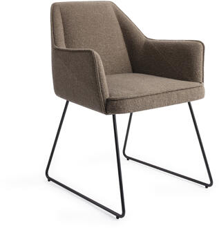 Eetkamerstoel 'Tome' Slide Black, kleur Idaho Potato