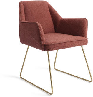 Eetkamerstoel 'Tome' Slide Gold, kleur Shabby Saffron