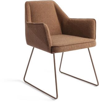 Eetkamerstoel 'Tome' Slide Rose, kleur Cinnamon Bun