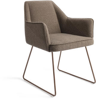 Eetkamerstoel 'Tome' Slide Rose, kleur Idaho Potato