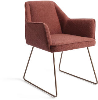 Eetkamerstoel 'Tome' Slide Rose, kleur Shabby Saffron