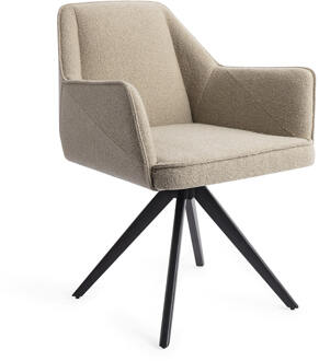 Eetkamerstoel 'Tome' Turn Black, Draaibaar, kleur Great Greige