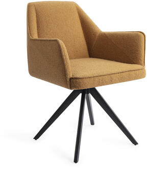 Eetkamerstoel 'Tome' Turn Black, Draaibaar, kleur Masai Giraffe