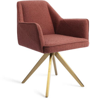 Eetkamerstoel 'Tome' Turn Gold, Draaibaar, kleur Shabby Saffron