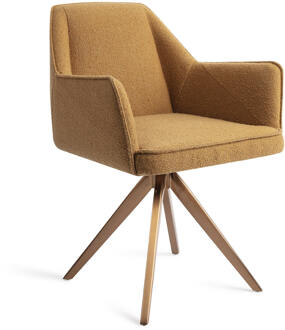 Eetkamerstoel 'Tome' Turn Rose, Draaibaar, kleur Masai Giraffe