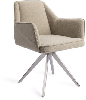 Eetkamerstoel 'Tome' Turn Steel, Draaibaar, kleur Great Greige