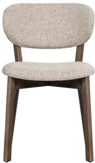 Eetkamerstoel Umari met frame Cashmere Brown - - Breedte: 82.00 cm