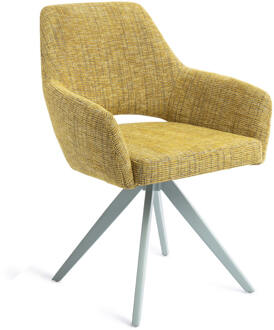Eetkamerstoel 'Yanai' Turn Mint, kleur Lemon Lines