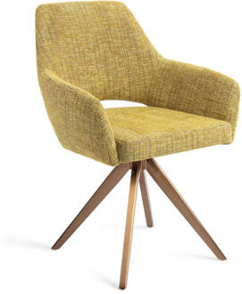 Eetkamerstoel 'Yanai' Turn Rose, kleur Lemon Lines