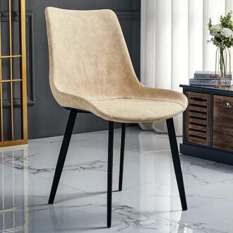 Eetkamerstoelen Metalen Eetkamerstoel Lederen Stoelen 2