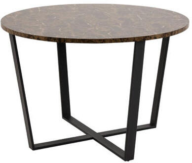 Eetkamertafel Alma - bruin - 75xØ110 cm - Leen Bakker - 75 x 110 x 110