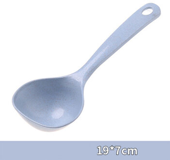 Eetlepels Tarwesteel Lepel Gezonde Milieubescherming Lepel Huishoudelijke Keukengerei Lepel klein blauw
