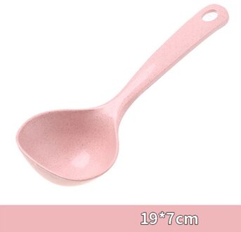 Eetlepels Tarwesteel Lepel Gezonde Milieubescherming Lepel Huishoudelijke Keukengerei Lepel klein roze