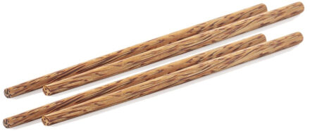 Eetstokjes gemaakt van kokosnoot in papieren zakje 20x stuks