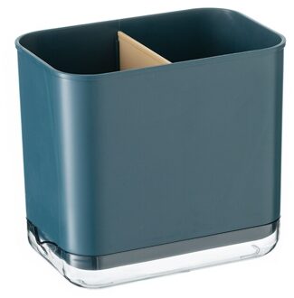 Eetstokjes Kooi Houder Keuken Lepel Vork Stand Bestek Opbergrek Eetstokje Afvoer Rack Keuken Organizer Servies Houder blauw