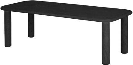 Eettafel 'Clio' Betonlook, 230 x 100cm, kleur Zwart - 230 x 100 cm