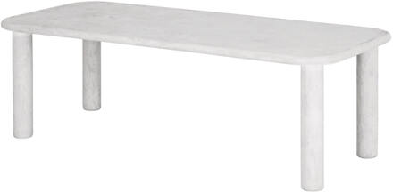 Eettafel 'Clio' Mortex, 230 x 100cm, kleur Chalk - 230 x 100 cm