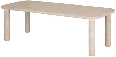 Eettafel 'Clio' Mortex, 230 x 100cm, kleur Zand - 230 x 100 cm